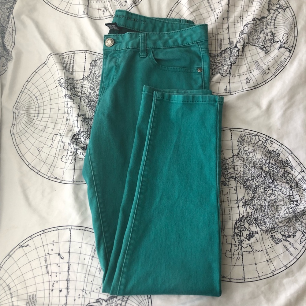 Teal Skinny Jeans